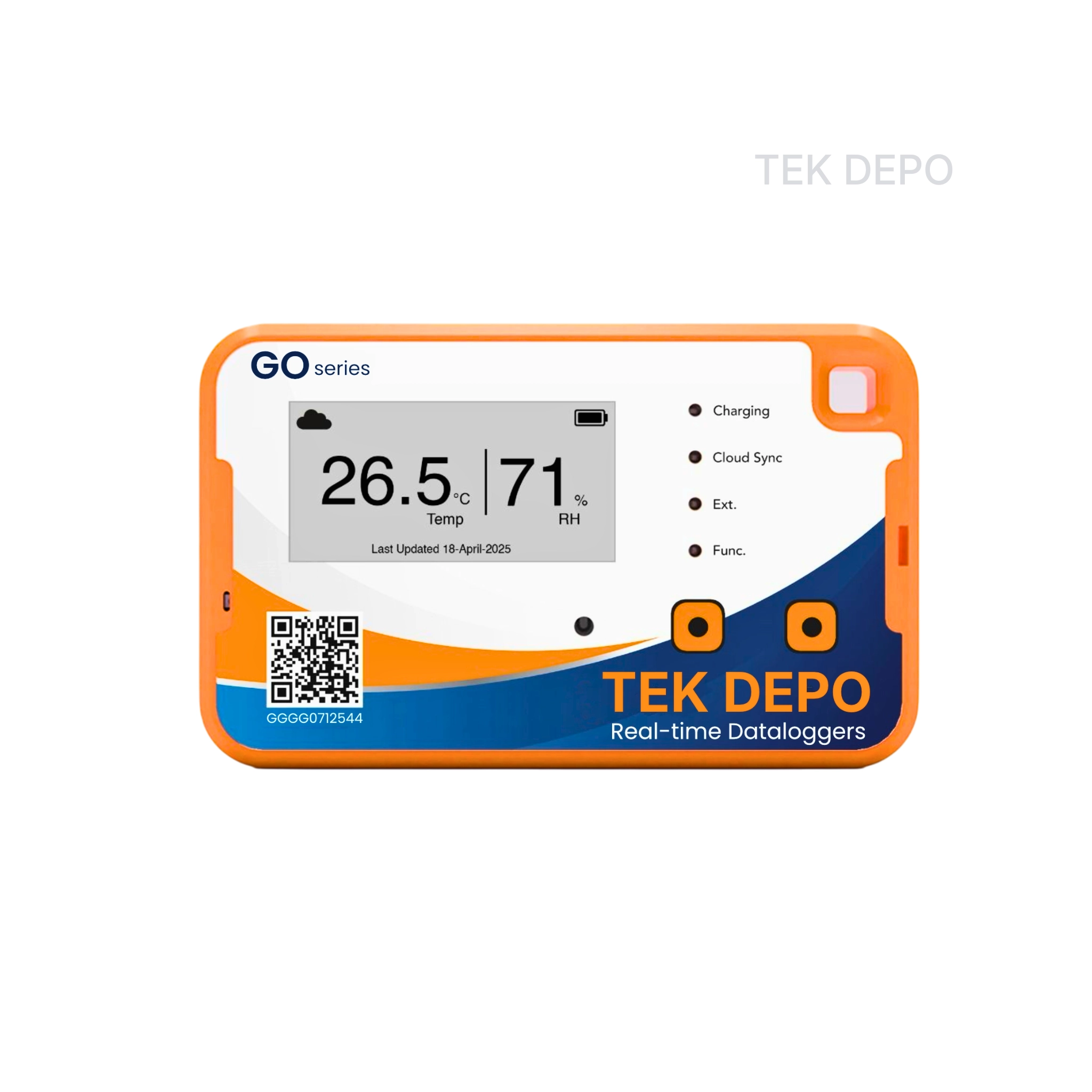 Go Series Rechargeable Datalogger | with Display