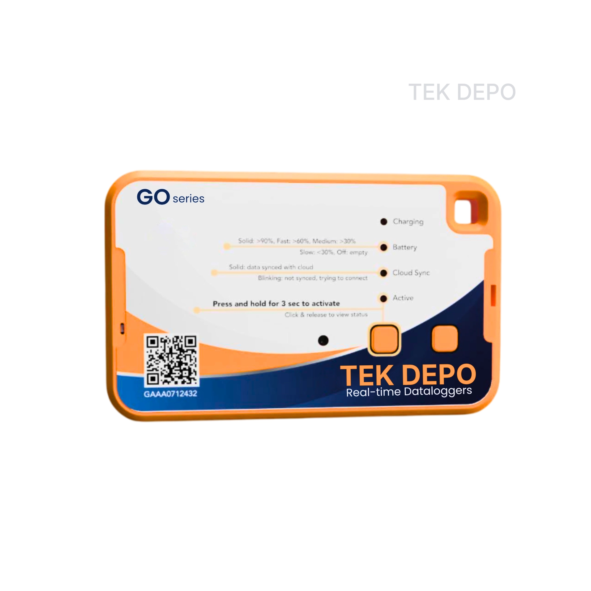 Go Series Rechargeable Datalogger | without Display