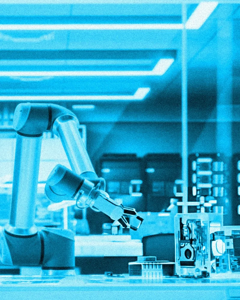 Industrial IoT sensors and gateways in manufacturing