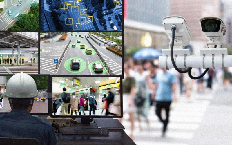 Connected smart city with IoT sensors and urban planning